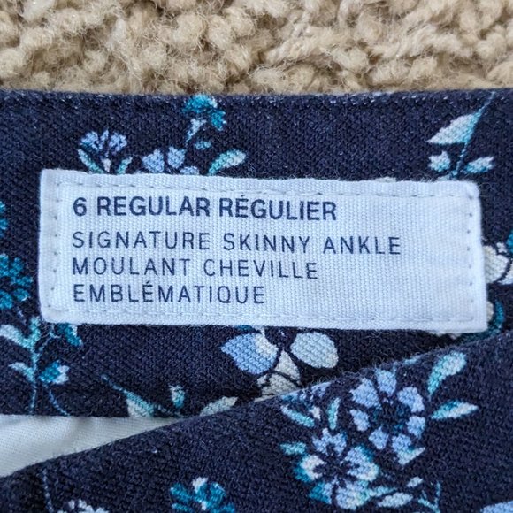 Gap - Signature Skinny Ankle Pant With Floral Print - Size 6R - Picture 7 of 7